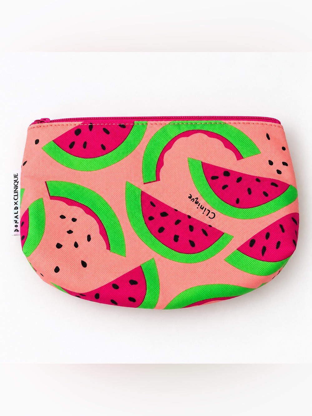 Clinique Pink and Green Watermelon Kids Pouch